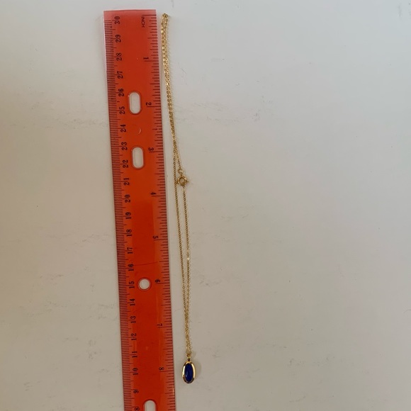 Vintage 12K GF Oval Lapis Lazuli Necklace, NWOT, 15 Inches Long - Picture 4 of 6